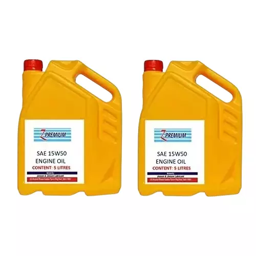 Z Premium SAE 15W50 Engine Oil 5 L for Car, ZA_A1177_SAE15W50ENG_D2 (Pack of 2)