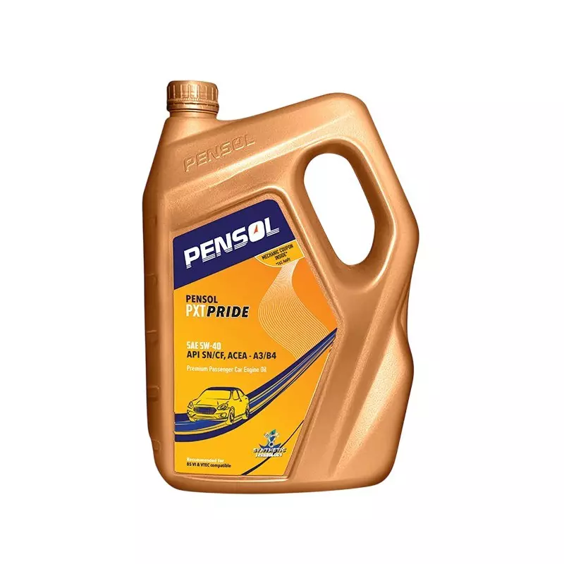PENSOL SAE 5W - 40 SN/CF ACEA - A3/B4 Engine Oil 4 L for Passenger Vehicle, PXT Pride