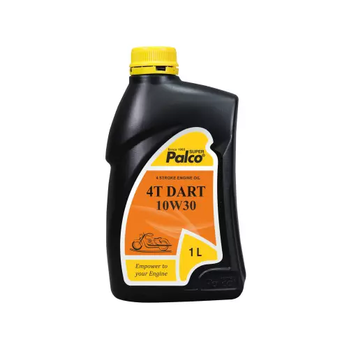 Palco 4T Dart Engine Oil 1 L Capacity SG API 10W30 Viscosity Clear Golden Natural