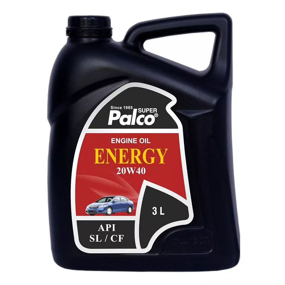 Palco  Engine Oil 3 L Capacity SL/CF API Energy- 20W40 Viscosity Clear Golden Natural