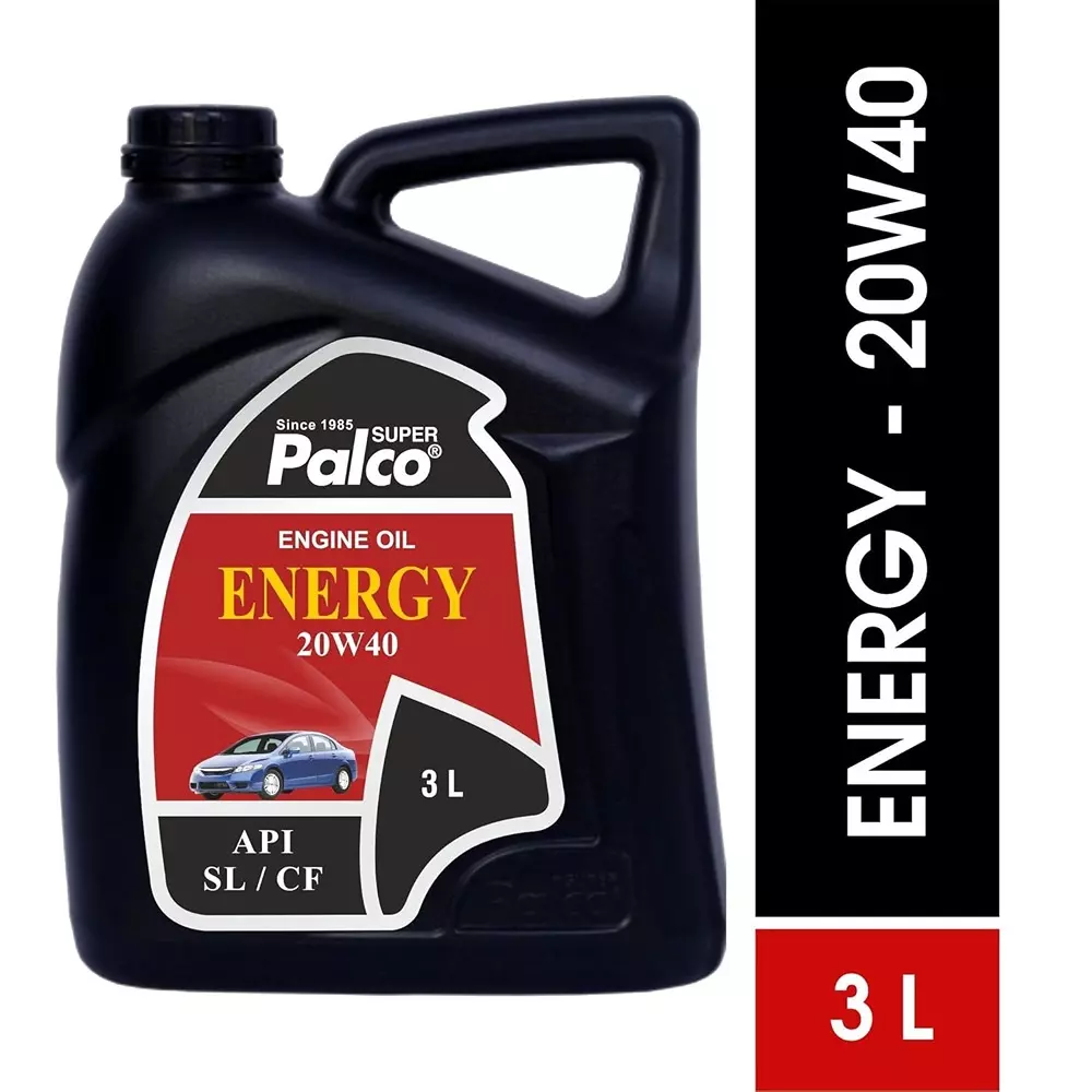 Palco  Engine Oil 3 L Capacity SL/CF API Energy- 20W40 Viscosity Clear Golden Natural