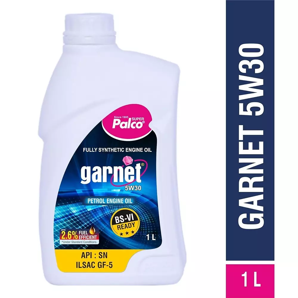Palco Garnet Engine Oil 1 L Capacity SN, ILSAC GF-5 API 5W30 Clear Golden Natural