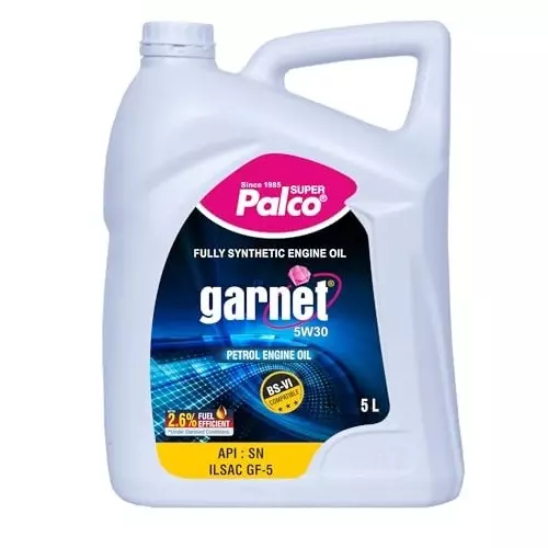 Palco Engine Oil SN, ILSAC GF-5 API 4 L Capacity GARNET-5W40 Bright & Clear (Pack of 4)