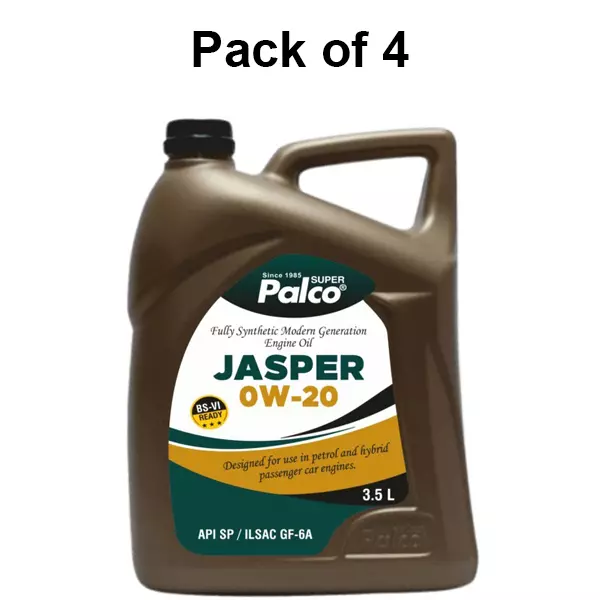 palco-engine-oil-sp-ilsac-gf-6a-api-35-l-capacity-jasper-0w20-bright-clear-pack-of-4