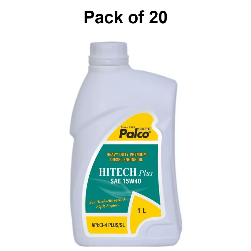 palco-diesel-engine-oil-ci4-plussl-api-1-l-capacity-hitech-plus-15w40-green-pack-of-20
