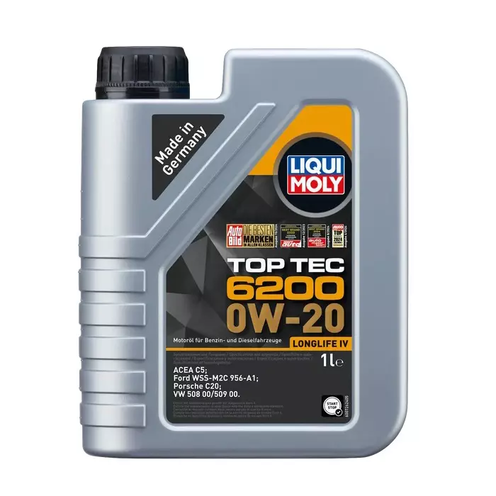 Liqui Moly Top Tec 6200 0W-20 Engine Oil 1 L Capacity, 20787
