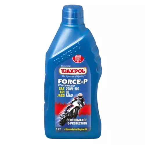 Waxpol 1.2 L 4 Stroke Engine Oil 20W 50 Viscocity for 4 Stroke Motorcycles With Wet Clutches
