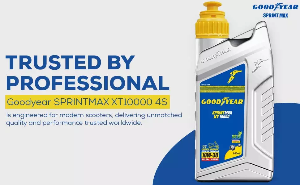 GOODYEAR 10W30 Sprintmax XT10000 4S Semi-Synthetic Engine Oil 0.8 Ltrs