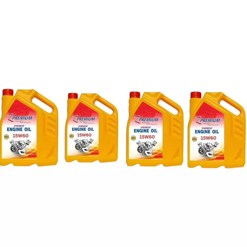 Z Premium 15W60 5 L Engine Oil for Passenger Vehicles, 1023BR9VX5L (Pack of 4)