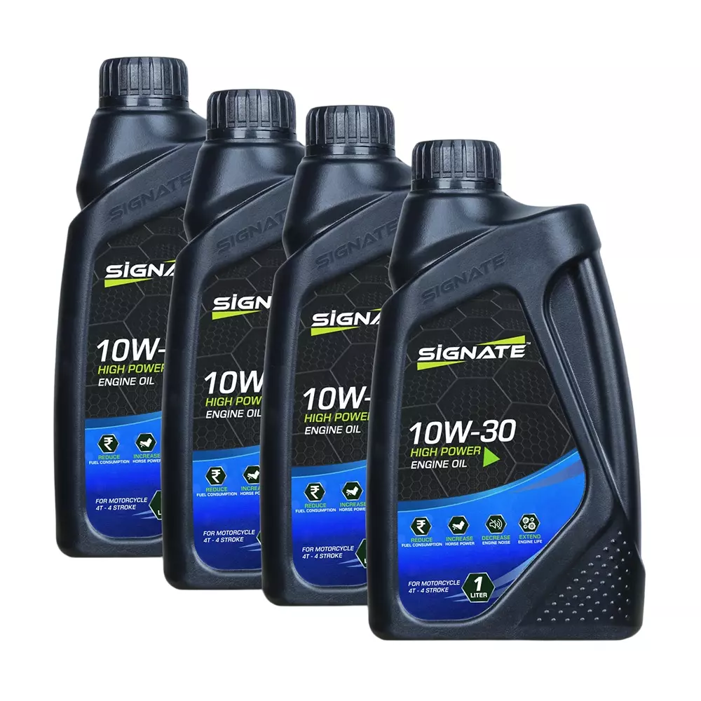 SIGNATE High Power 4T Engine Oil 10W-30 1 L For Scooter (Pack of 4)