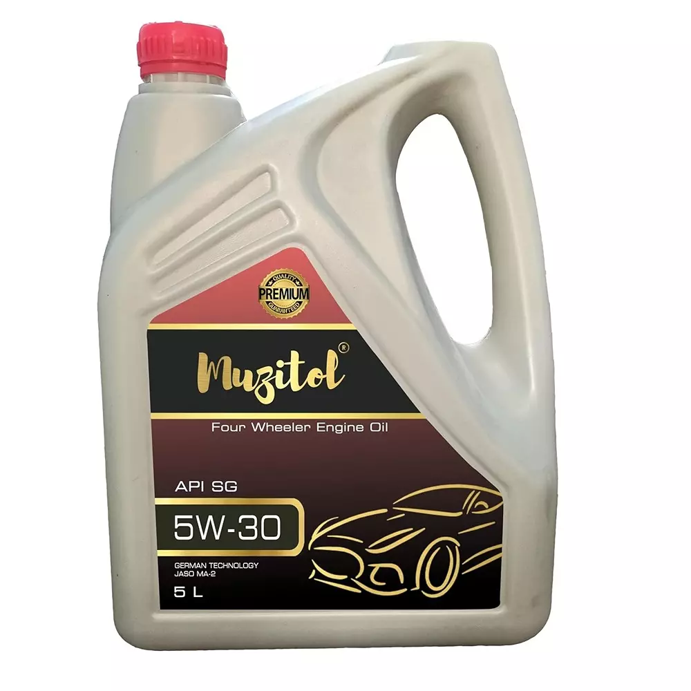 Muzitol 5W30 Fully Synthetic Engine Oil 5 L for All Cars, Mu-5w30-5L-1-Box (Pack of 4)