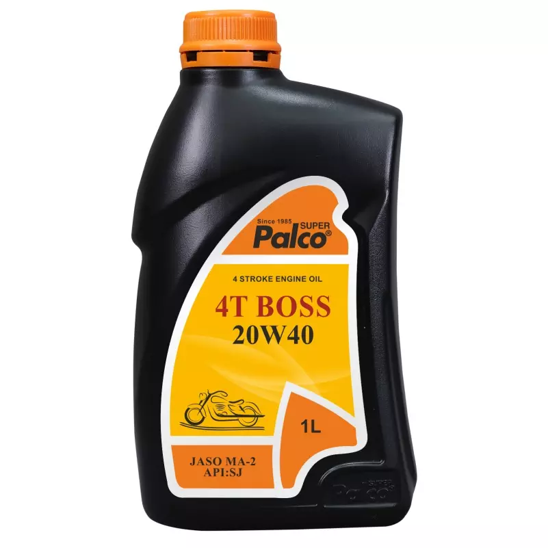 Palco 4T Boss Engine Oil 1 L SJ, JASO MA-2 API  Clear Golden Natural