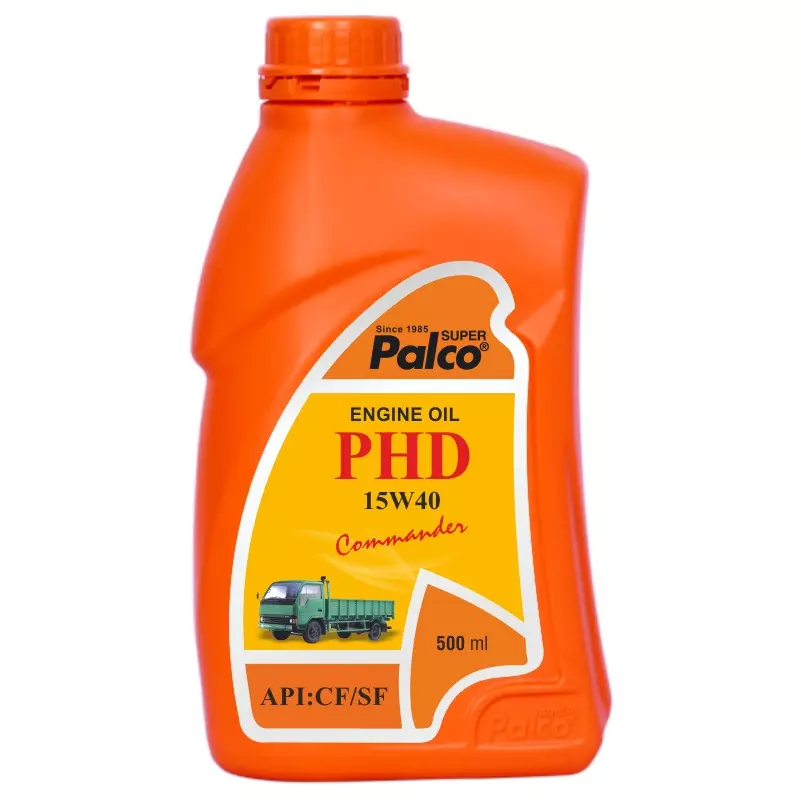 Palco Engine Oil CF/SF API 500 ml Capacity PHD 15W40 Commander Clear Golden Natural (Pack of 20)