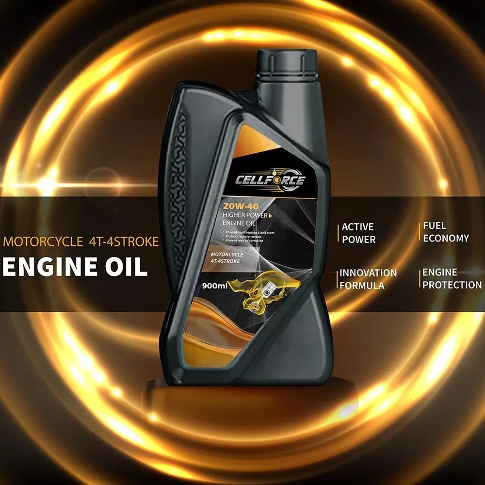 cellforce-fully-synthetic-4-t-4-stroke-engine-oil-yellow-900-ml-bottle-liquid-product-form-for-cars-bikes-trucks-industrial-use-c_20w40_3600ml-pack-of-4-pcs
