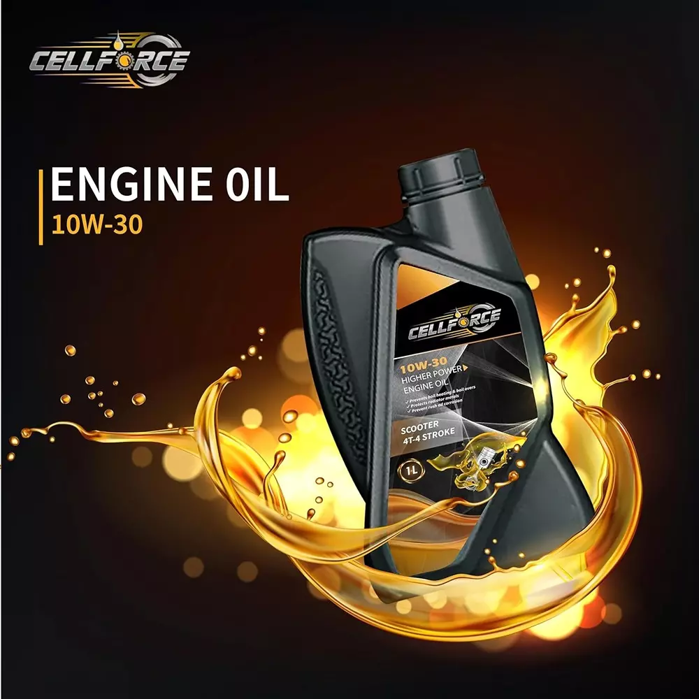 cellforce-fully-synthetic-4-t-4-stroke-engine-oil-yellow-1-l-bottle-liquid-product-form-for-cars-bikes-trucks-industrial-use-c_10w30_2l-pack-of-2-pcs