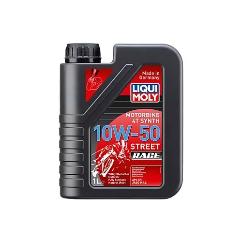 Liqui Moly Motorbike Engine Oil Synth 4T (4 Stroke) 10W-50 Viscosity and 1 L Capacity, 1502