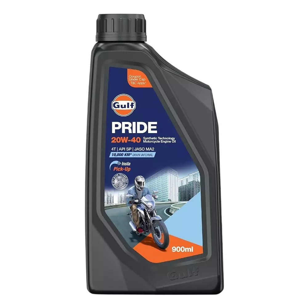 Gulf Pride 4T 20W-40 Engine Oil 900 ml Capacity (Pack of 20)