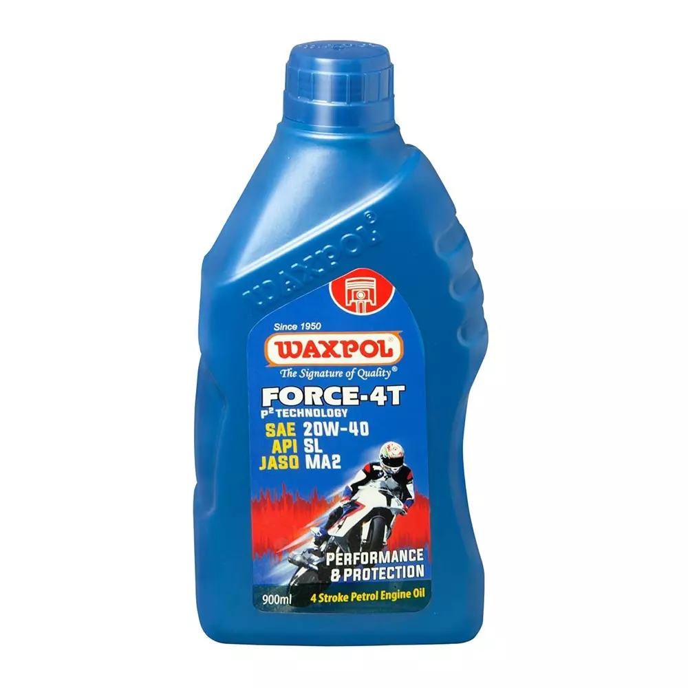 Waxpol 900 ml 4 Stroke Engine Oil 20W 40 Viscocity for 4 Stroke Motorcycles With Wet Clutches