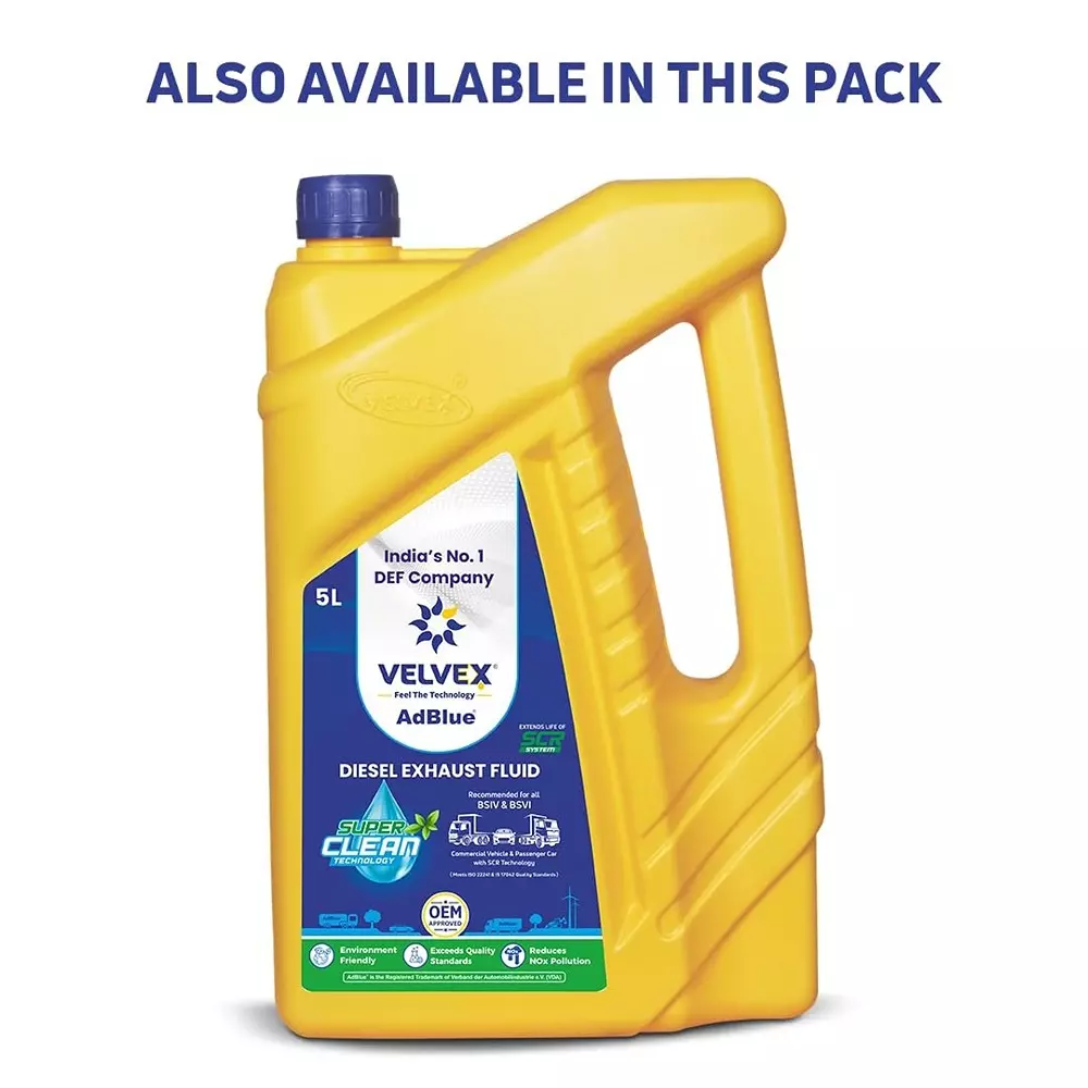 VELVEX AdBlue Diesel Exaust Fluid 5 L for All Diesel Engines for BS4 & BS6