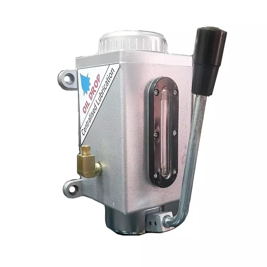 Oil Drop Manual Lubrication Oil Pump Maximum Flow Rate 6 CC/Stroke Head Range 5 m Material Mild Steel, Y8