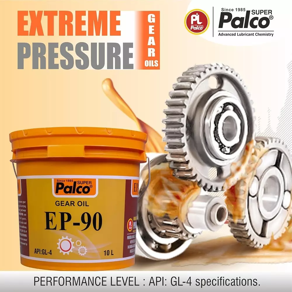 Palco  Gear Oil 10 L Capacity GL-4 API EP-90 Clear Golden Natural