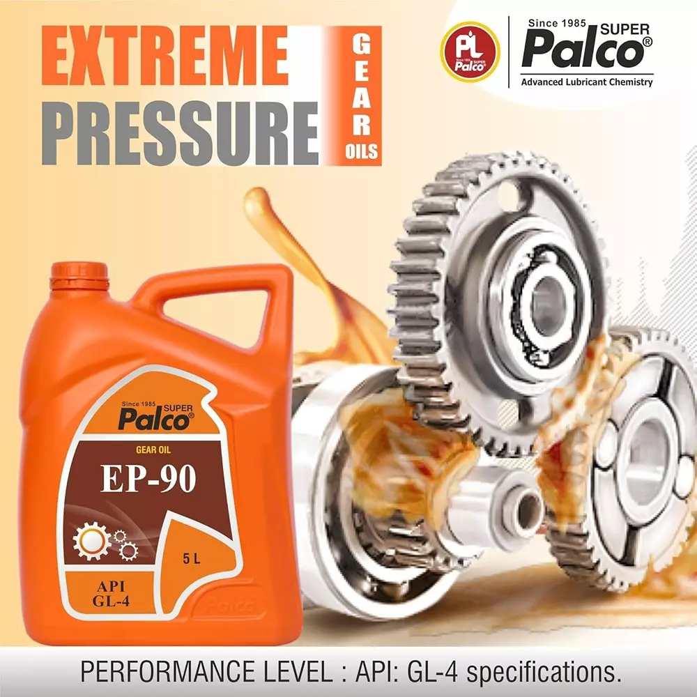 Palco  Gear Oil 5 L Capacity GL-4 API EP-90 Clear Golden Natural