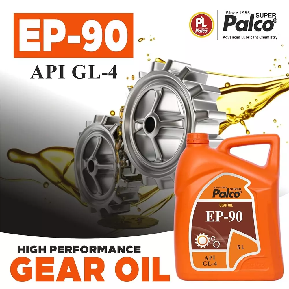 Palco  Gear Oil 5 L Capacity GL-4 API EP-90 Clear Golden Natural