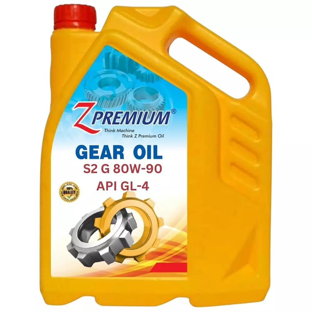 Z Premium S2 G 80W-90 API GL-4 Gear Oil 5 L Enhanced Gear Protection for All Cars