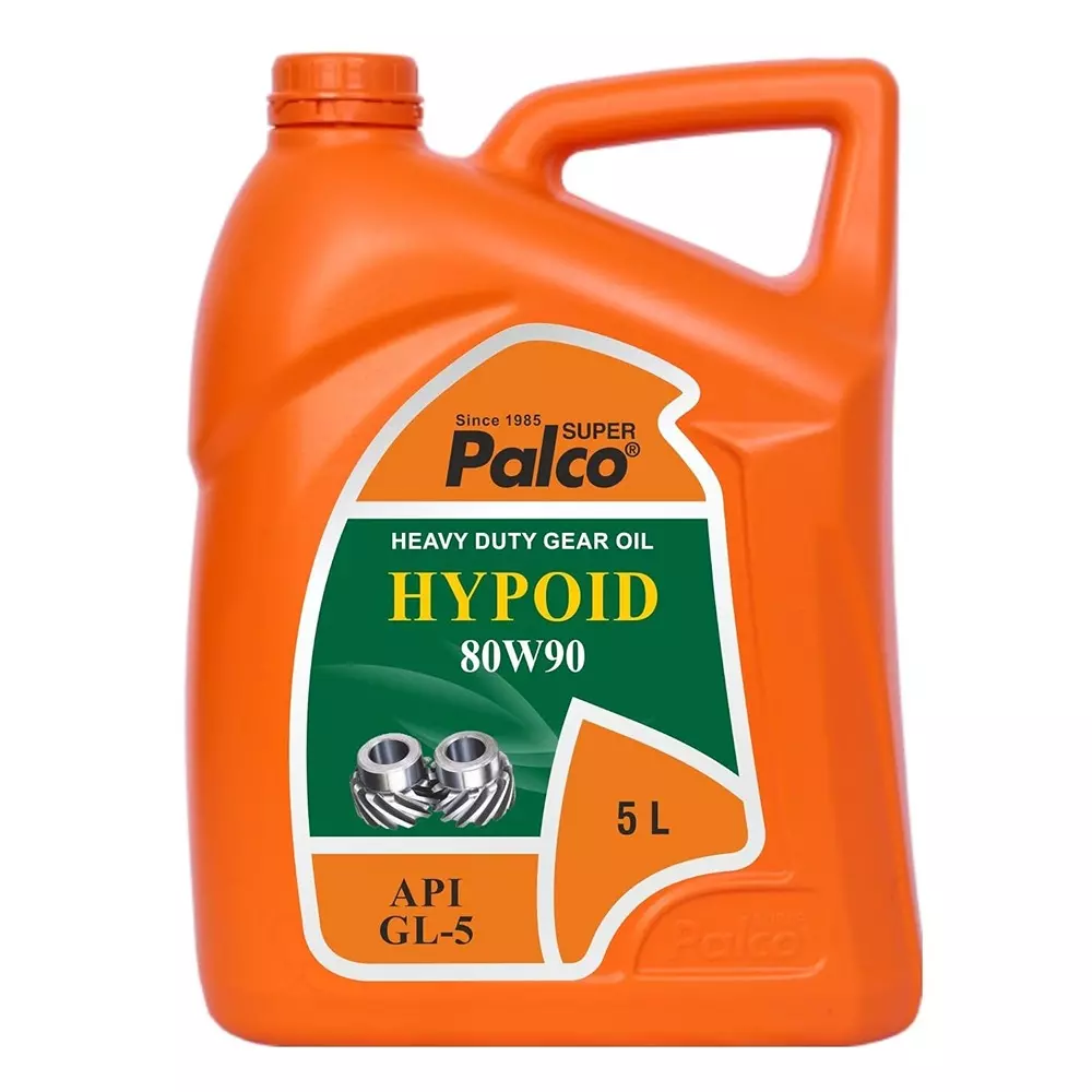 Palco Hypoid Gear Oil 5 L Capacity GL-5 API 80W90 Clear Golden Natural