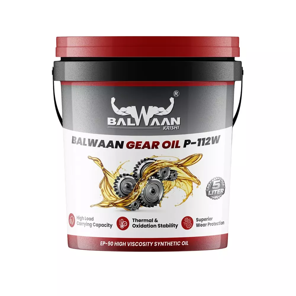 Balwaan Premium Gear Oil  5 L Capacity (Improved) with High Load Protection & Extended Gear Life, P-112W
