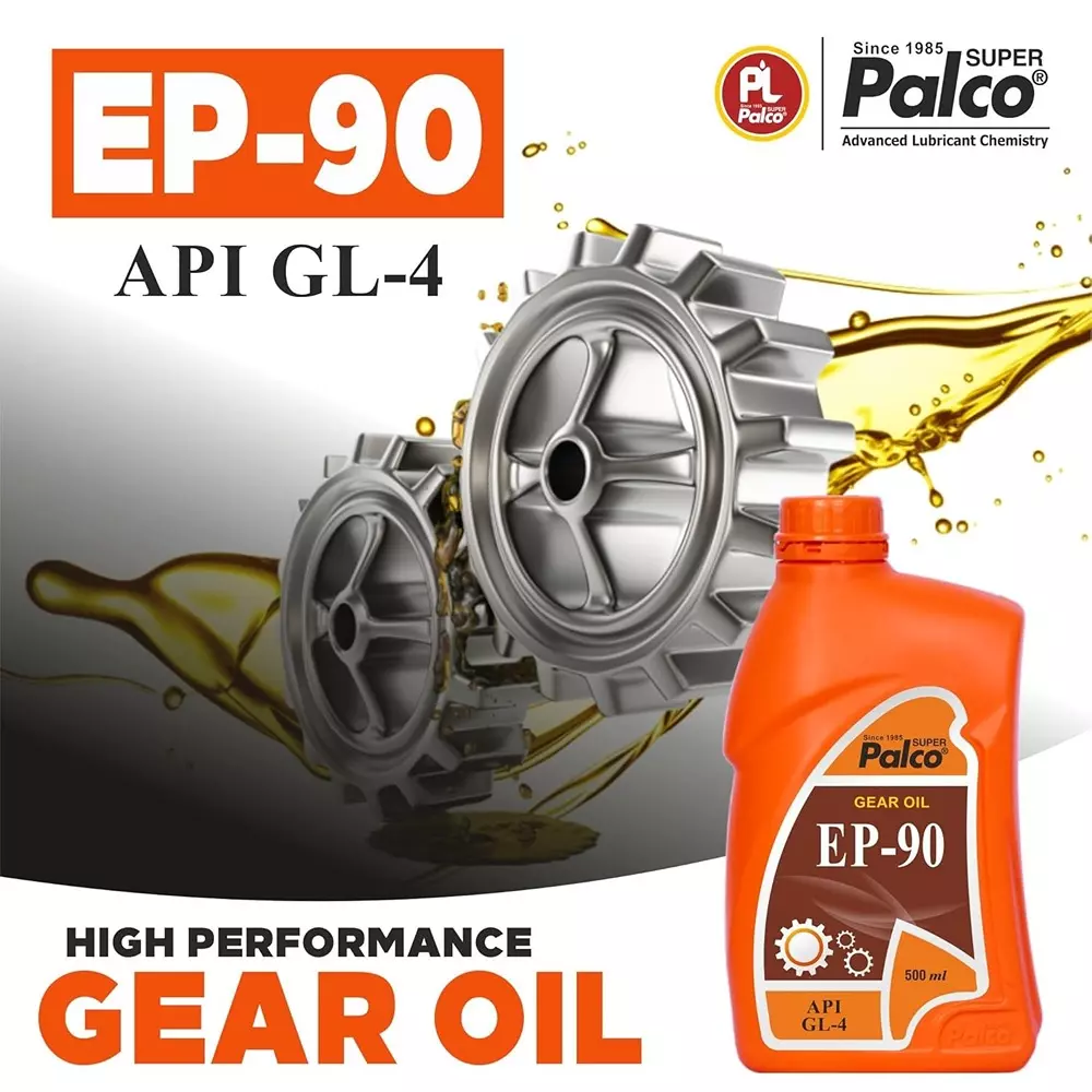 Palco  Gear Oil 500 ml Capacity GL-4 API EP-90 Clear Golden Natural