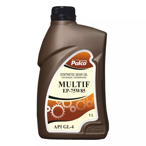 Palco Synthetic Gear Oil 1 L Capacity GL-4 API Multif EP-75W85 Viscosity Bright & Clear (Pack of 20)