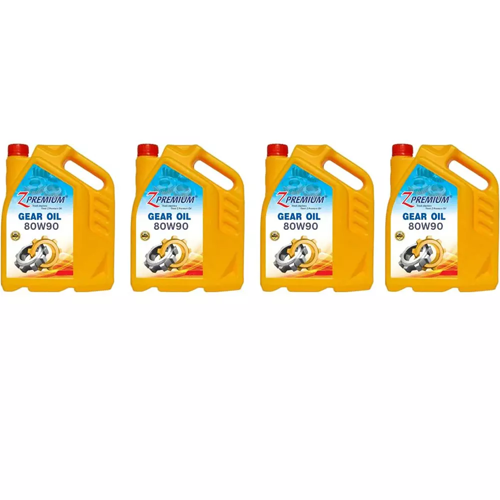 Z Premium 80W90 High Viscosity 5 L Gear Oil for Automotive Manual Transmissions, 1116BQDQM7D (Pack of 4)