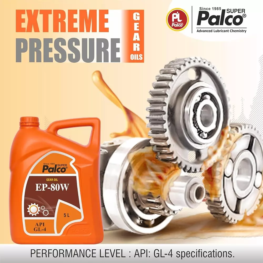 Palco  Gear Oil 5 L Capacity GL-4 API EP-80W Clear Red