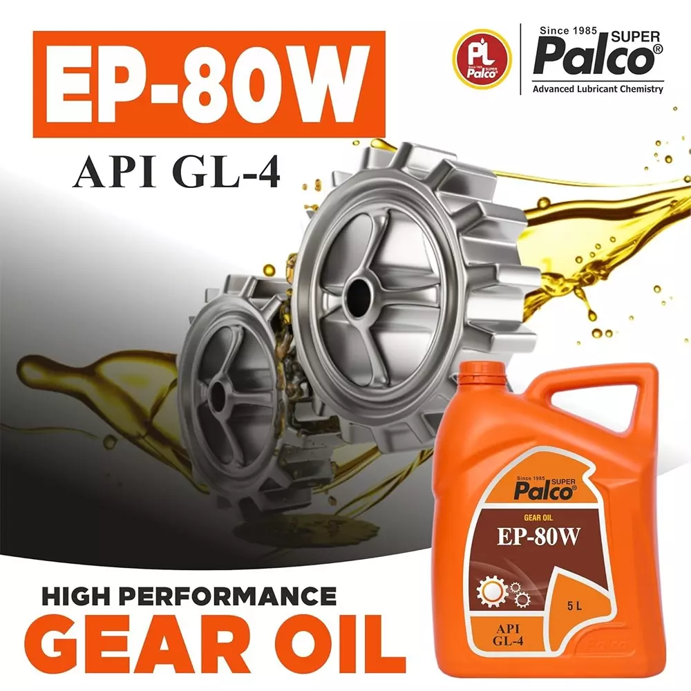 Palco  Gear Oil 5 L Capacity GL-4 API EP-80W Clear Red