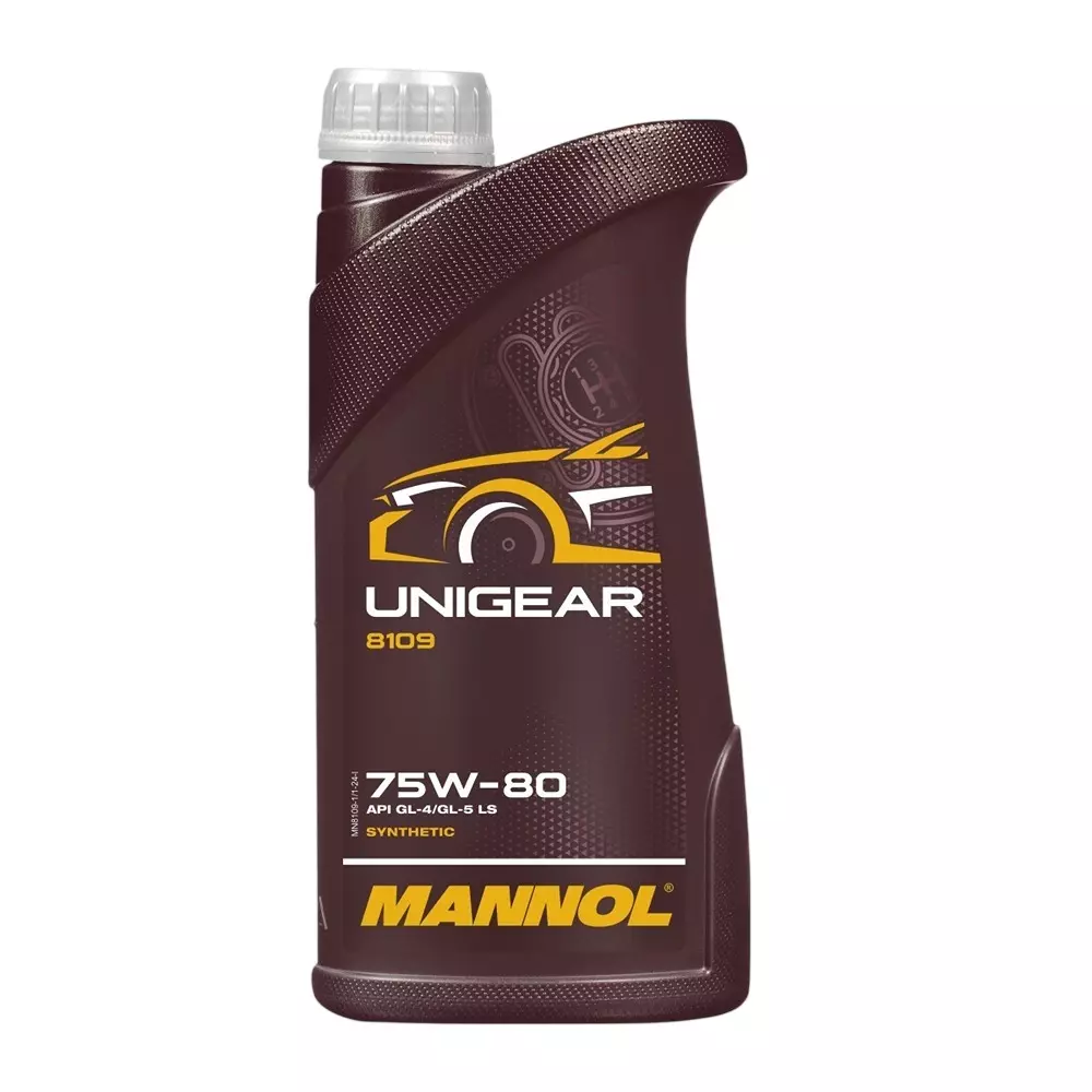 Mannol 1 L Unigear Gear Oil 75W-80 Suitable For Trucks, Buses, Construction Equipment, Mining Machinery, 8109