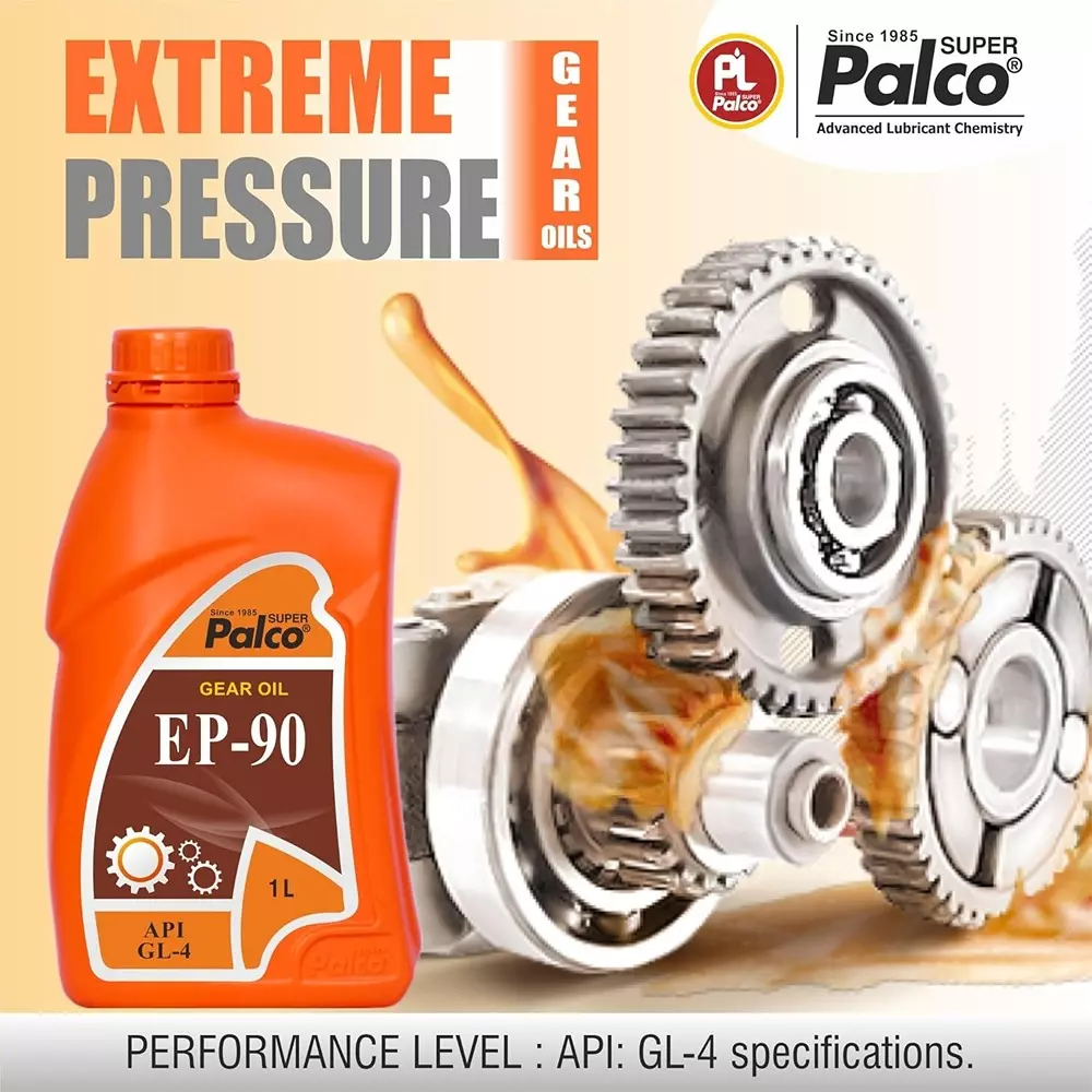 Palco  Gear Oil 1 L Capacity GL-4 API EP-90 Clear Golden Natural