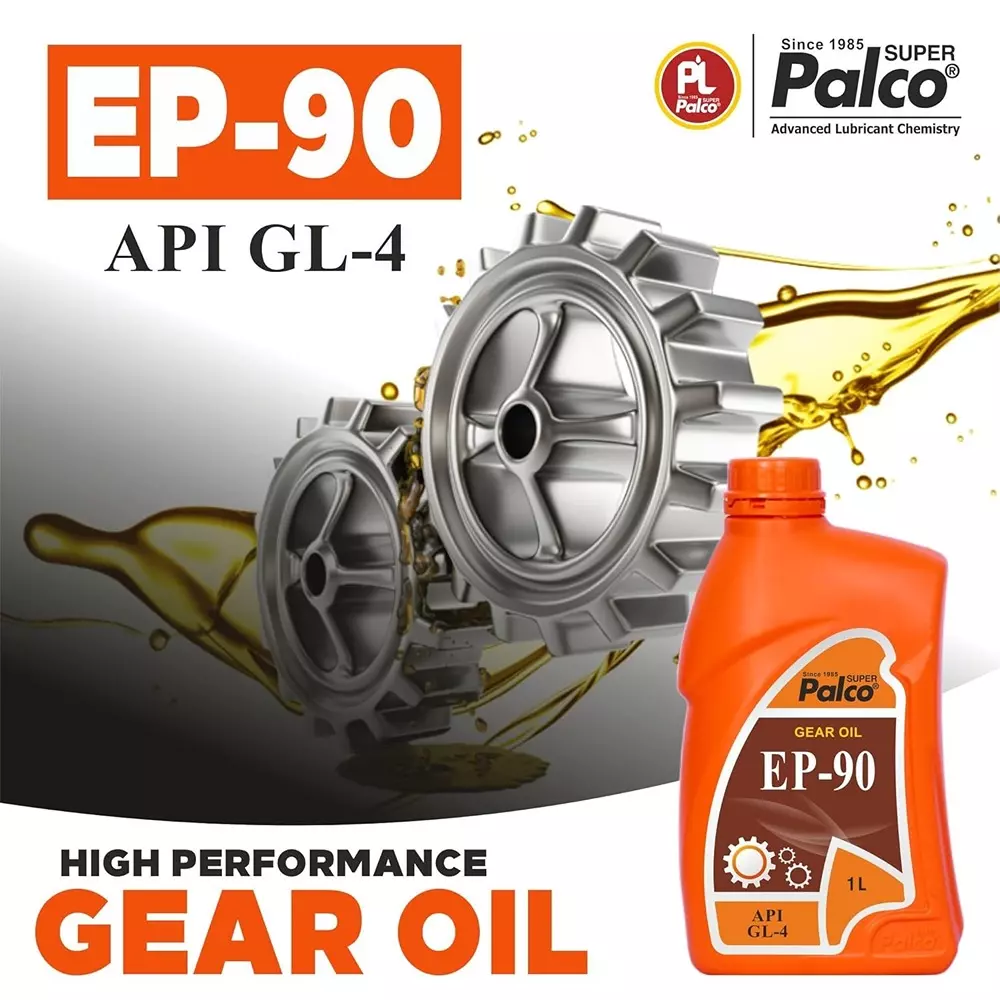 Palco  Gear Oil 1 L Capacity GL-4 API EP-90 Clear Golden Natural