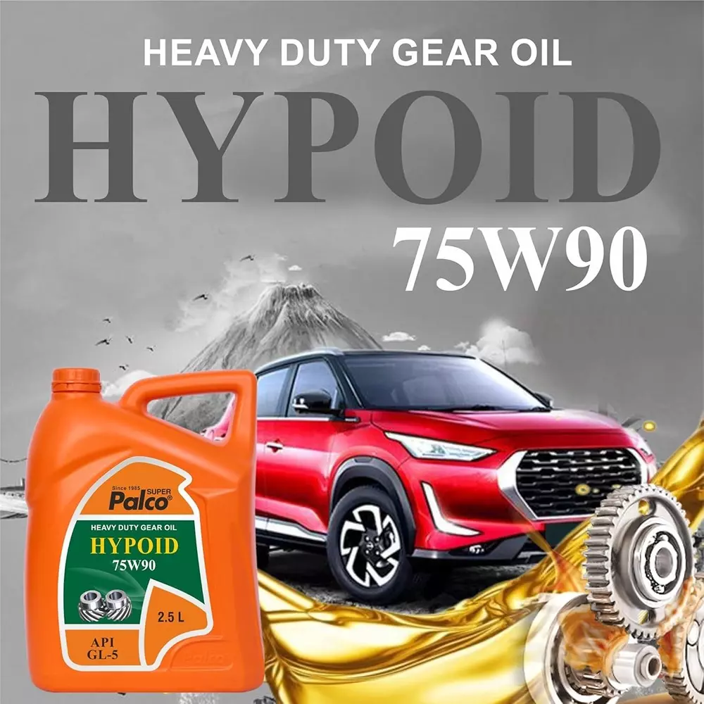 Palco Hypoid Gear Oil 2.5 L Capacity GL-5 API 75W90 Clear Golden Natural