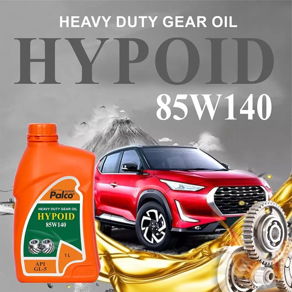 Palco Hypoid Gear Oil 1 L Capacity GL-5 API 85W140 Clear Golden Natural
