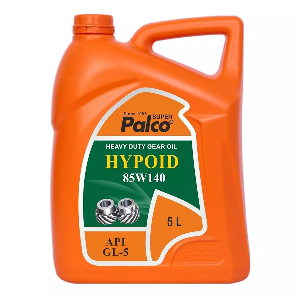 Palco Hypoid Gear Oil 5 L Capacity GL-5 API 85W140 Clear Golden Natural