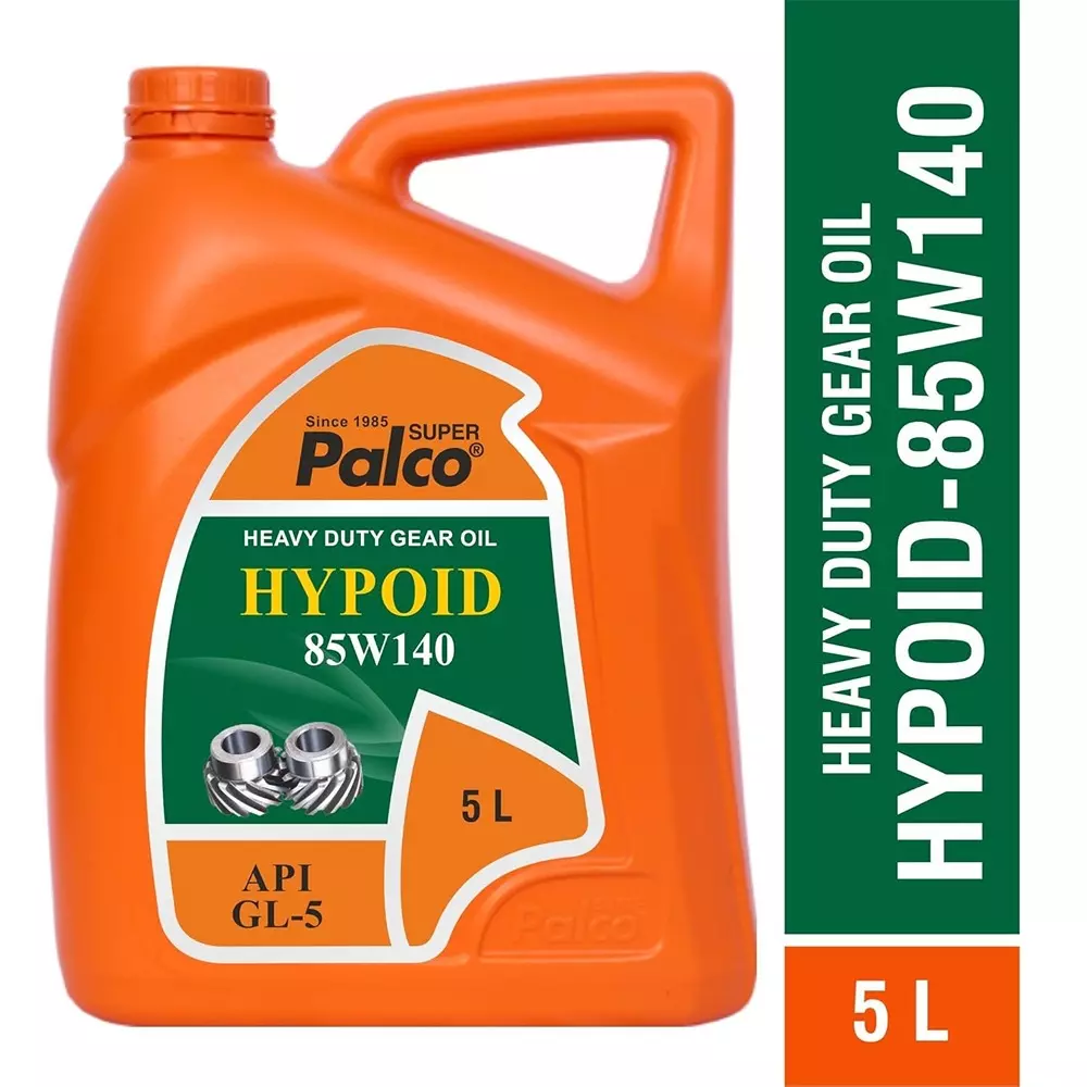 Palco Hypoid Gear Oil 5 L Capacity GL-5 API 85W140 Clear Golden Natural