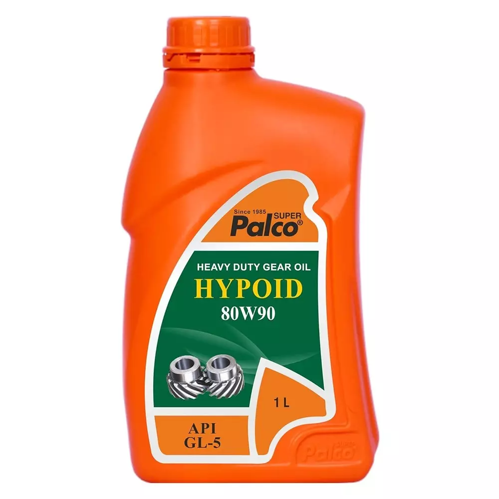 Palco Hypoid Gear Oil 1 L Capacity GL-5 API 80W90 Clear Golden Natural