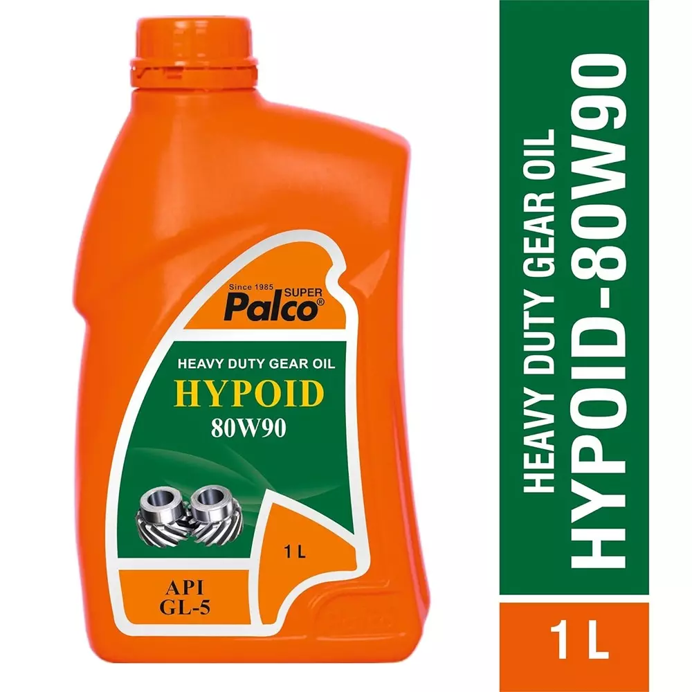 Palco Hypoid Gear Oil 1 L Capacity GL-5 API 80W90 Clear Golden Natural