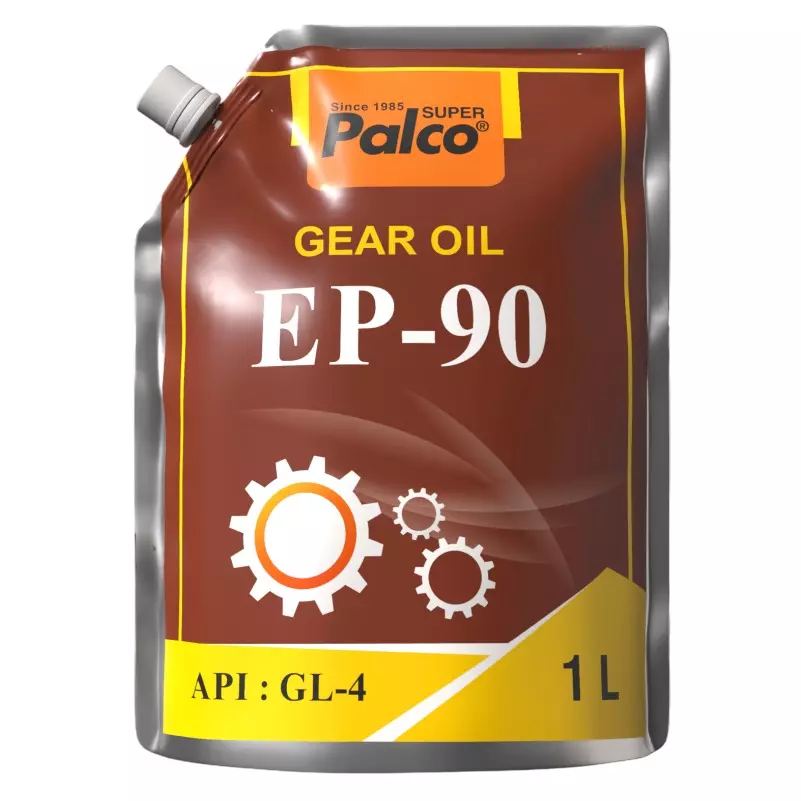 Palco Gear Oil 1 L Capacity API GL-4 EP-90 Viscosity Clear Golden Natural (Pack of 12)