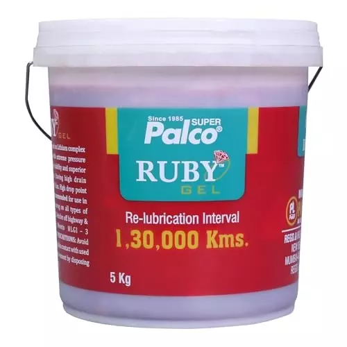 Palco Ruby Gel Grease NLGI -3 DP 260 API 5 Kg Transparent Red
