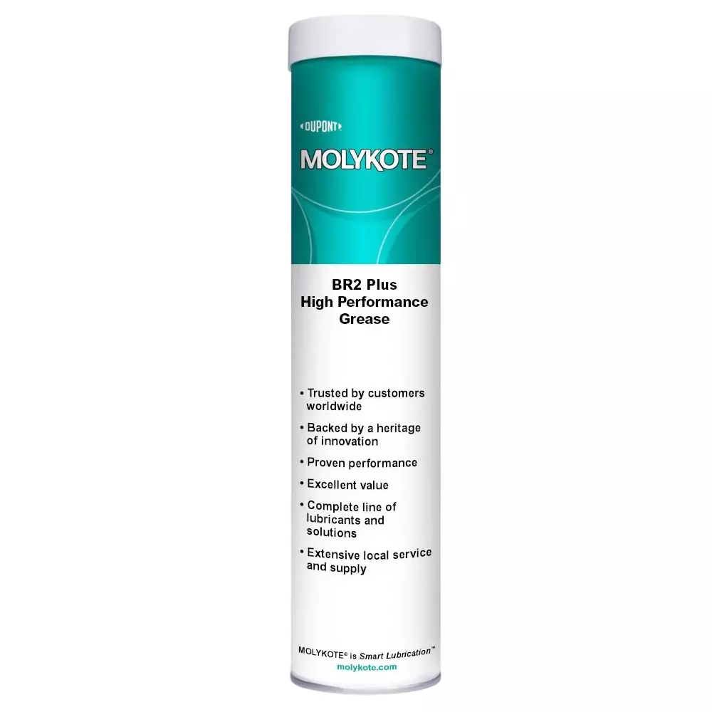 Molykote 1 Kg Grease Mineral Oil 2 NLGI Grade Black, BR-2 Plus