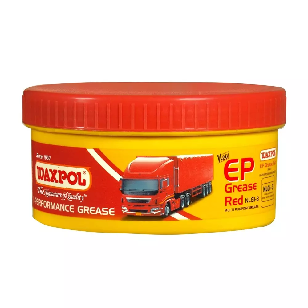 Waxpol EP Red Grease NLGI-3 Grade Suitable for Cars, Trucks, Buses, Heavy Vehicles & Industrial Machinery, 500 g