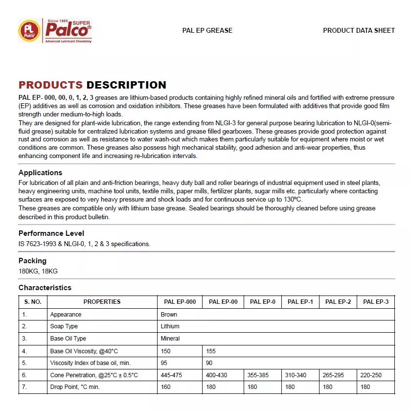 palco-5-kg-pal-ep-2-grease-lithium-soap-brown-color-90-viscosity-index-for-base-oil-and-180c-drop-point-22531561