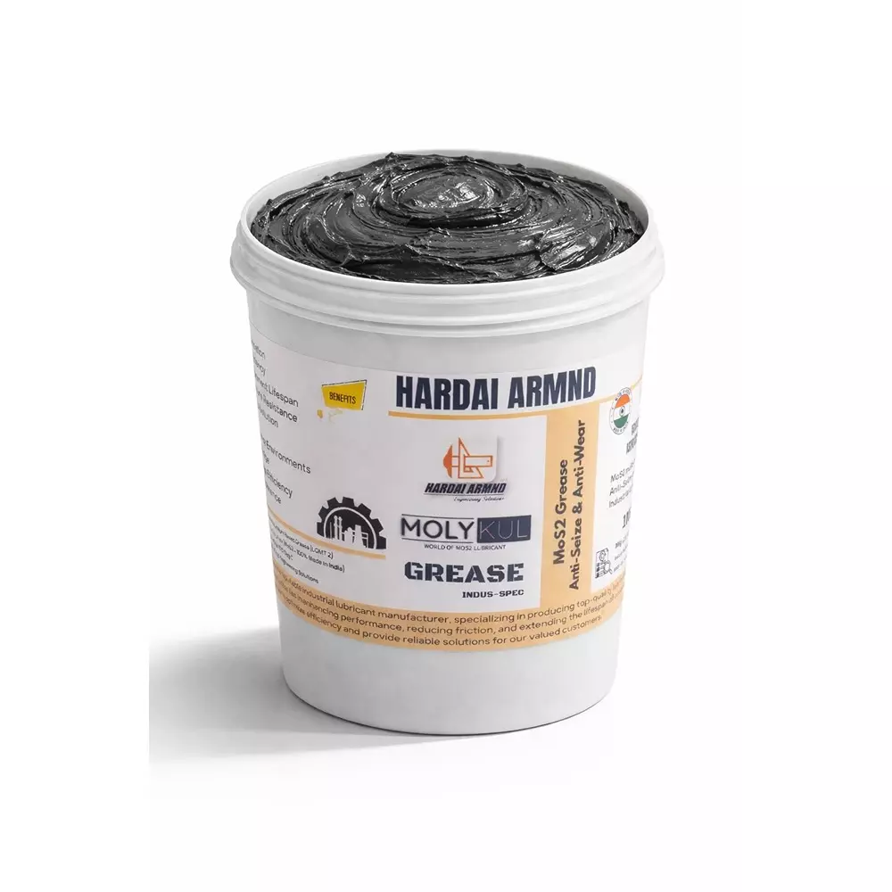 Molykul MoS2 Grease -60°C to 320°C High Temperature Range AP3 Lithium Moly Anti-Seize Base Black 50 Kg Bucket